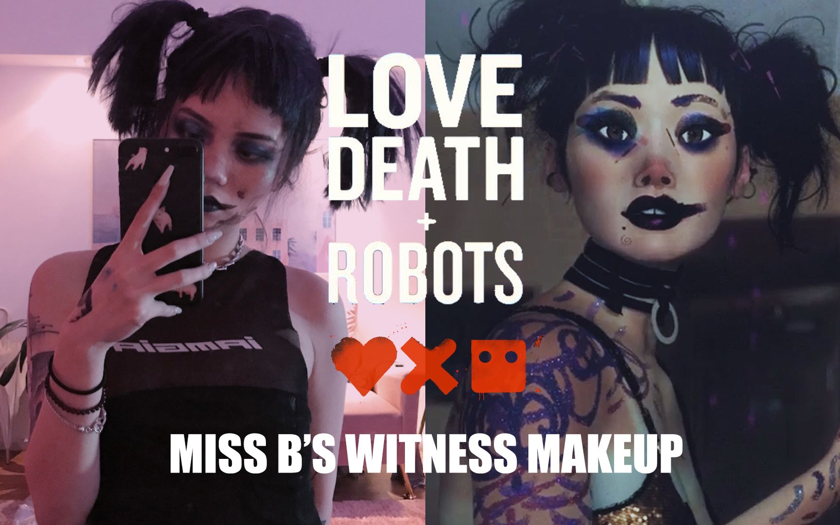 爱死亡和机器人 仿妆 | witness证人妆容|亚文化暗黑系|love death robots哔哩哔哩bilibili