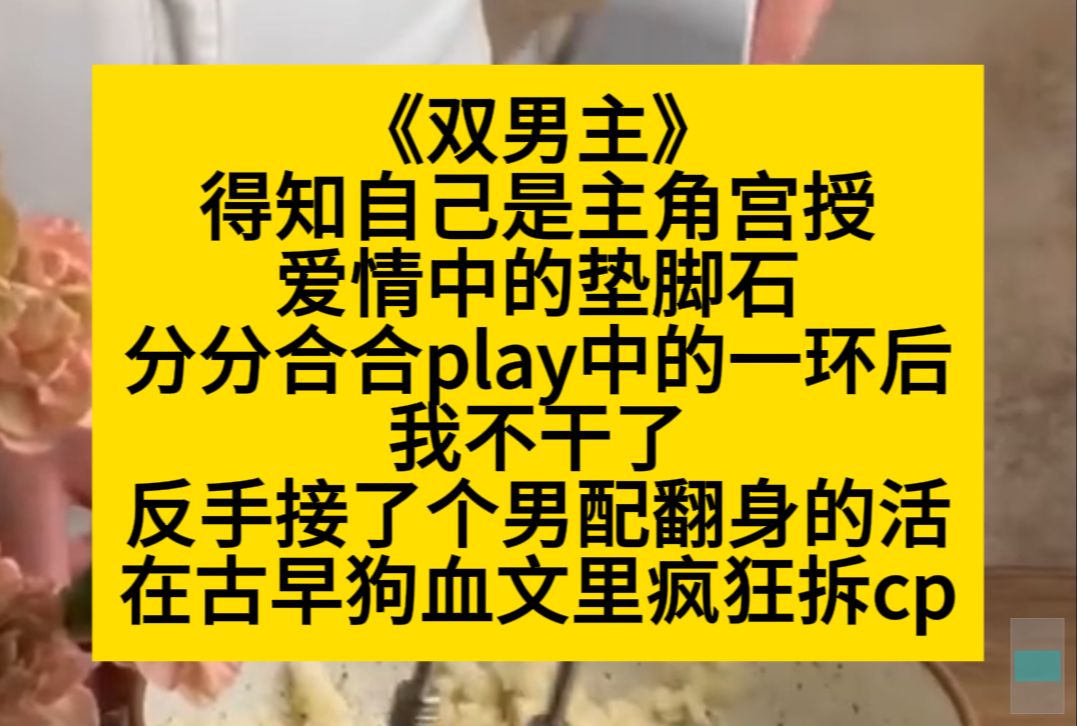 原耽推文 得知自己是攻受爱情的垫脚石,分分合合play中的一环后,我不干了……哔哩哔哩bilibili