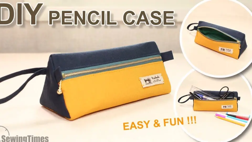 DIY ROLL-UP PENCIL CASE  Organizer Pen Pouch Tutorial [sewingtimes] 