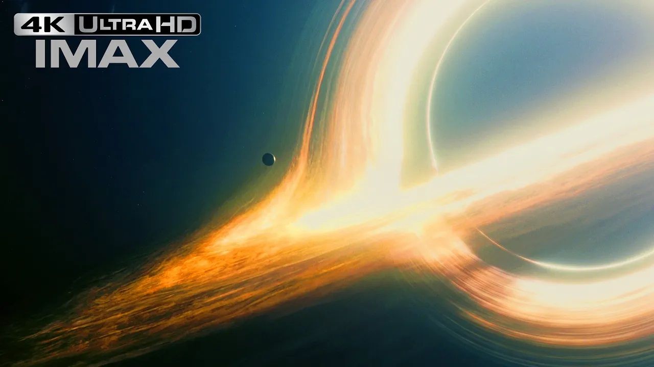 (4K HDR IMAX)星际穿越,最震撼场面———穿越黑洞哔哩哔哩bilibili