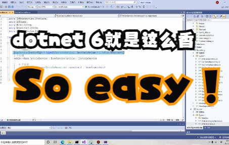 若依dotnet6版本 后端介绍 webapi端说明 dotnet 6真香哔哩哔哩bilibili