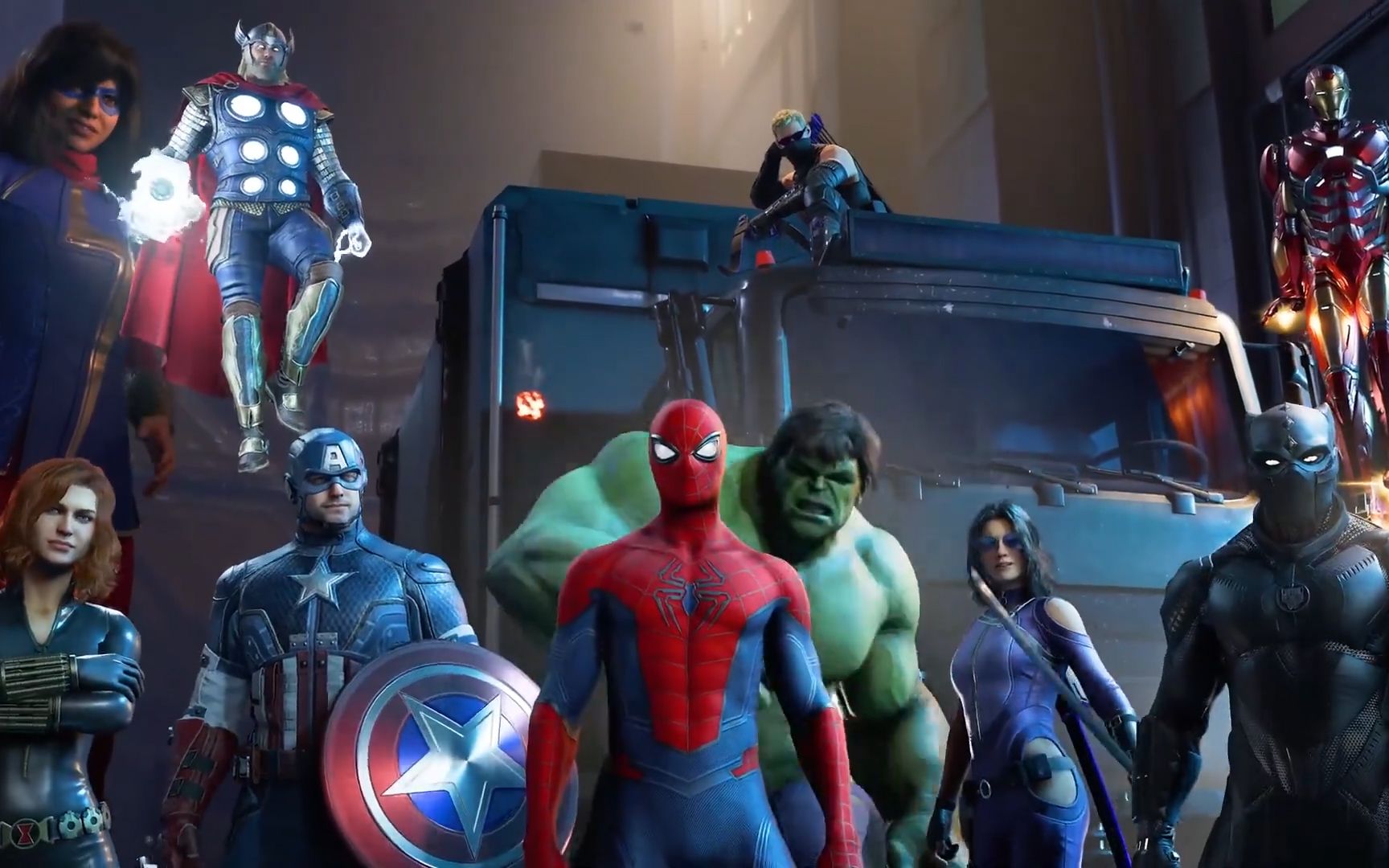 《漫威复仇者联盟》蜘蛛侠dlc角色宣传片  11月30日上线_高清 1080p