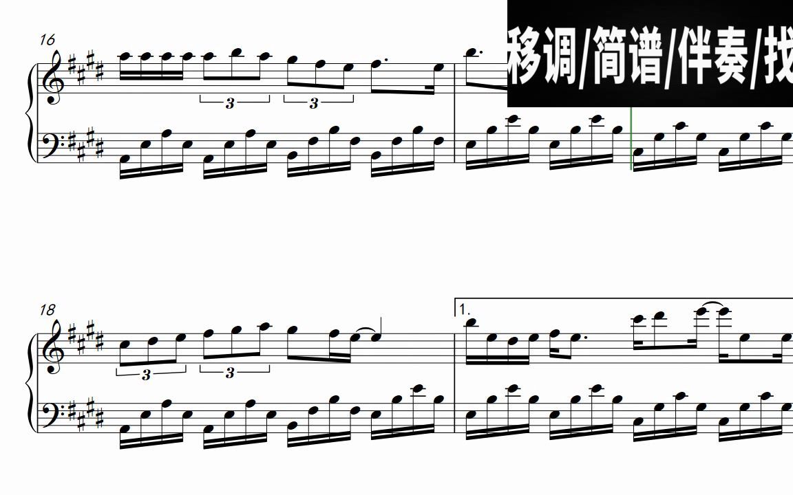 快乐的扑满(巴啦啦小魔仙片尾曲)钢琴简谱五线谱哔哩哔哩bilibili