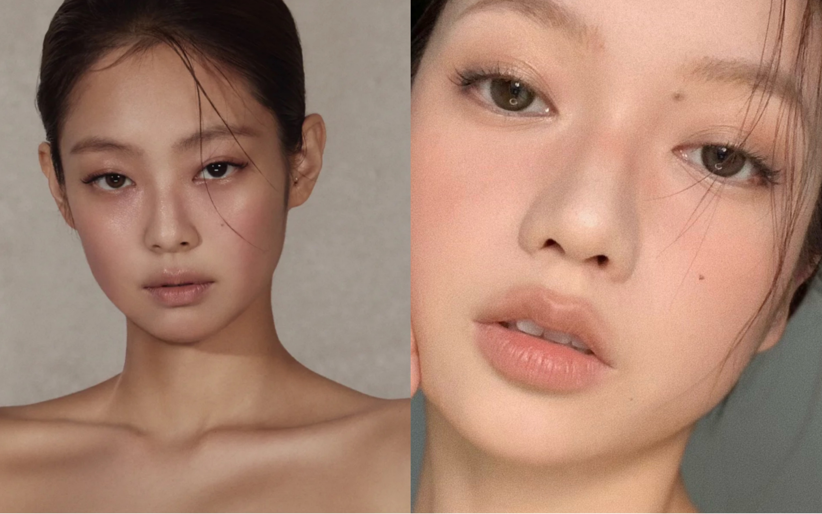 jennie香水海报妆|适合方圆脸的高级感妆容