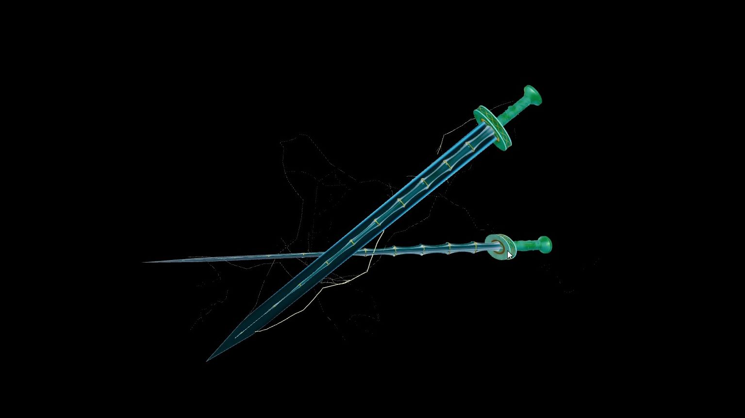 threejs作品 青竹蜂云剑 火花带闪电 恐怖如斯 项目制作解析