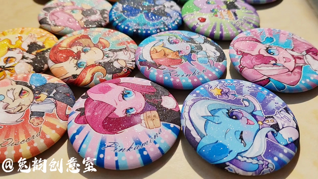 【兔韵】女仆系列圆徽章星幻吧唧彩虹小马宝莉原创同人周边58mm