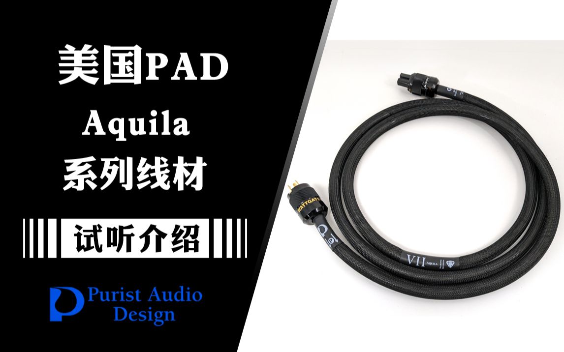 数码声的克星——美国 PAD Aquila Diamond 电源线哔哩哔哩bilibili