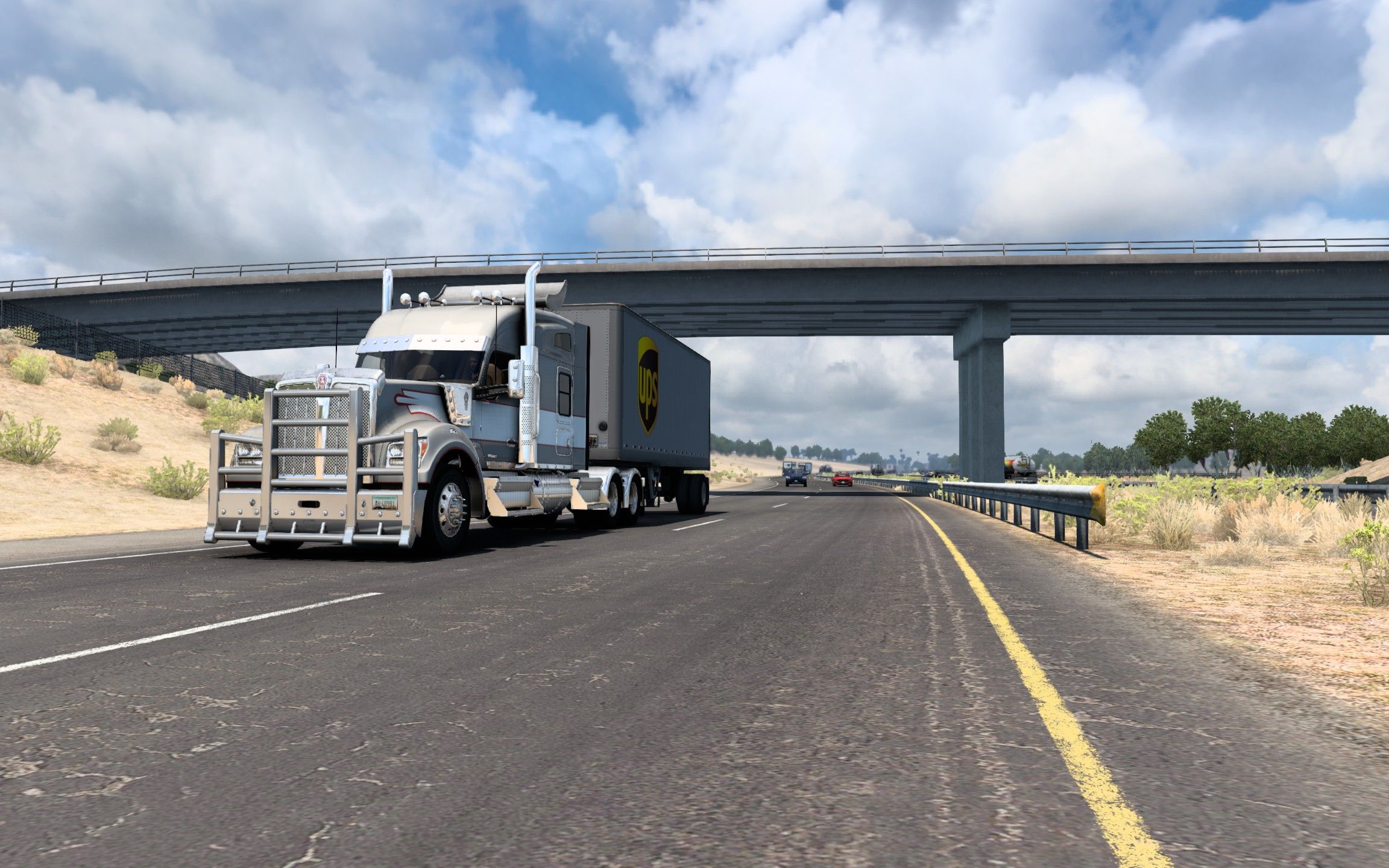 美国卡车模拟 肯沃斯w990(2/2):梅开二度,撞下车后倒车都不会了