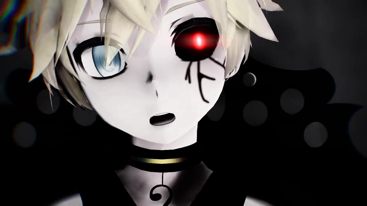 【v mmd】guillotine - len x miku - [黑暗系]_哔哩哔哩_bilibili