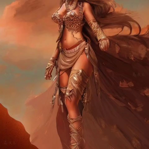 ai绘图之沙漠公主