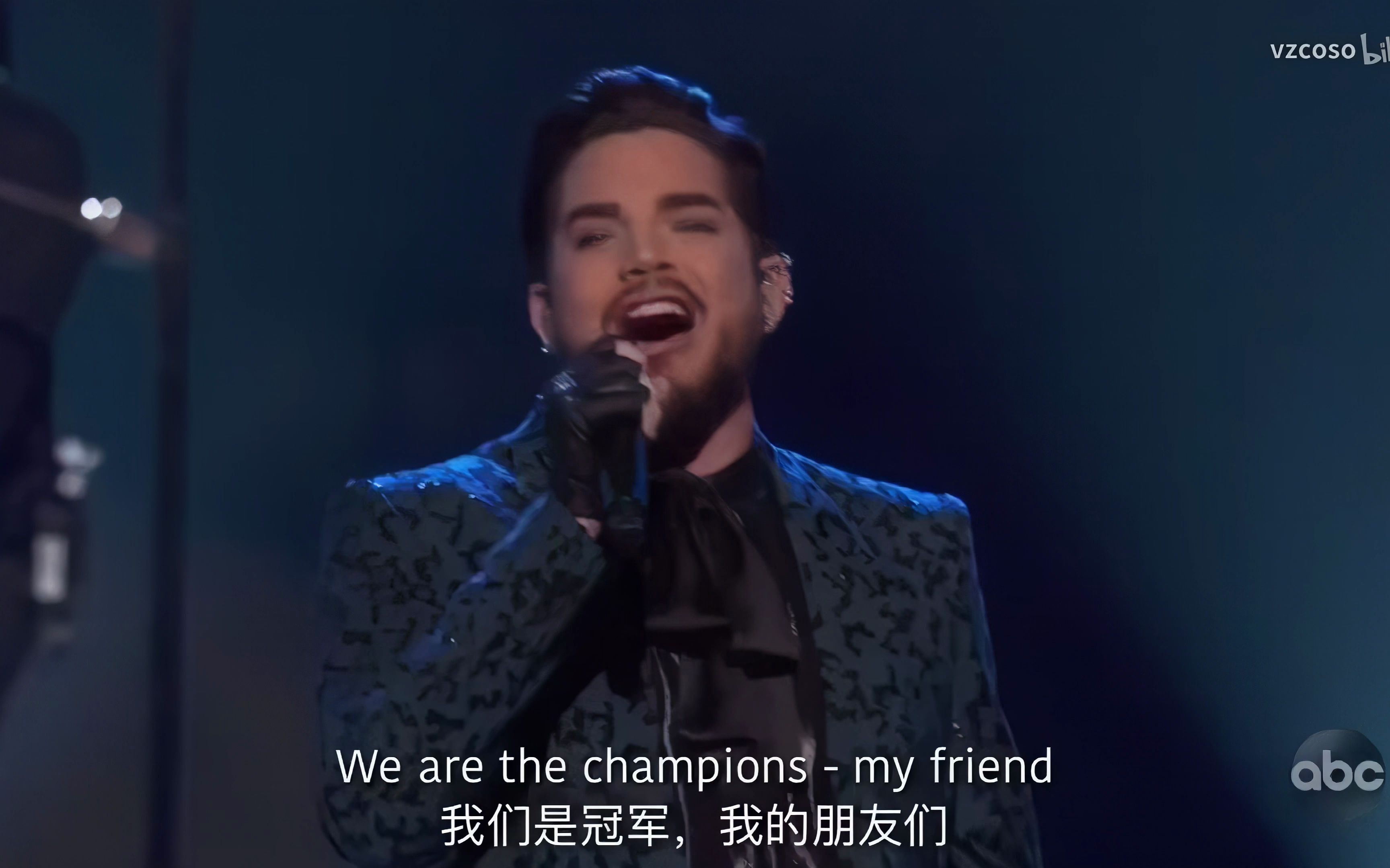 [图]【4K修复】Queen+Adam Lambert 2019奥斯卡颁奖开幕超燃表演《We will rock you+We are the champion》