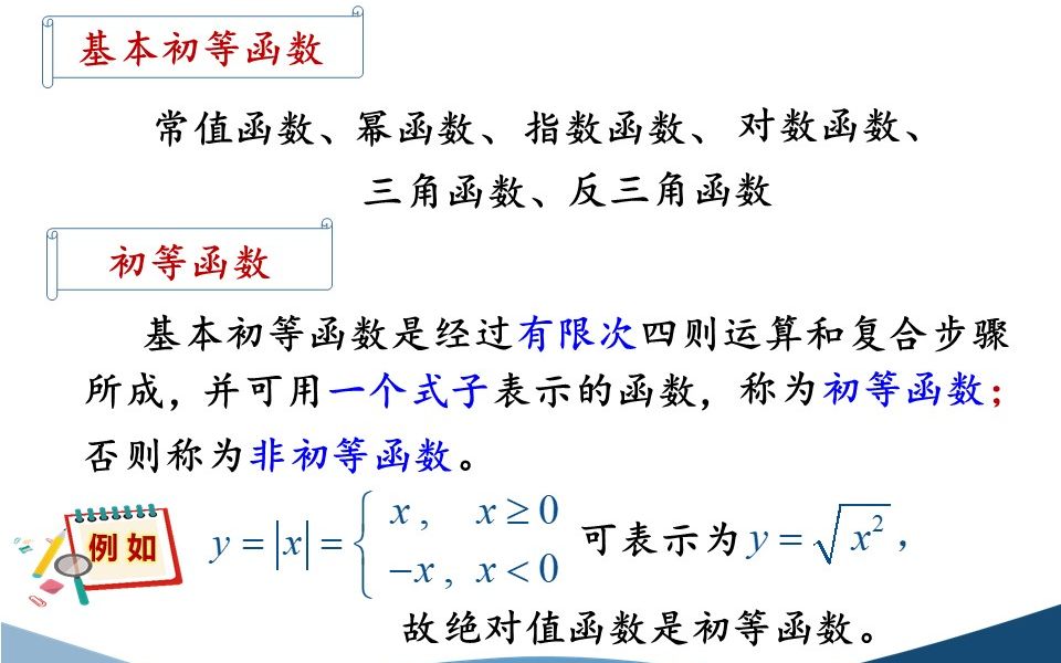 高等数学(同济版)视频:1.1 函数(扩展版).为了适应读者学习高等数学的需要,为复习考研打基础,本节将同济版高等数学的基础知识进行了必要的...