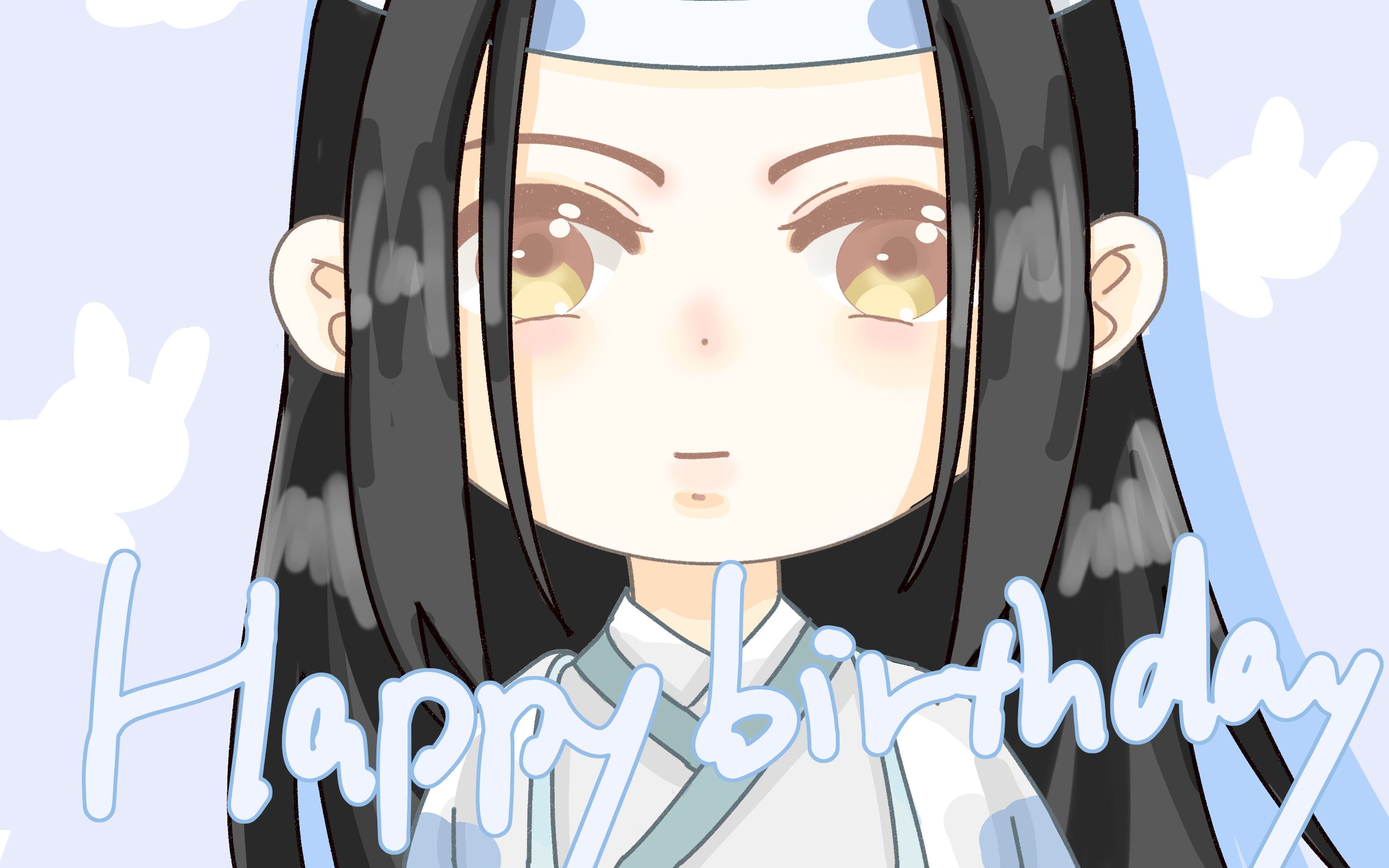 23生日快乐]生贺绘制过程_哔哩哔哩 (゜-゜)つロ 干杯~-bilibili