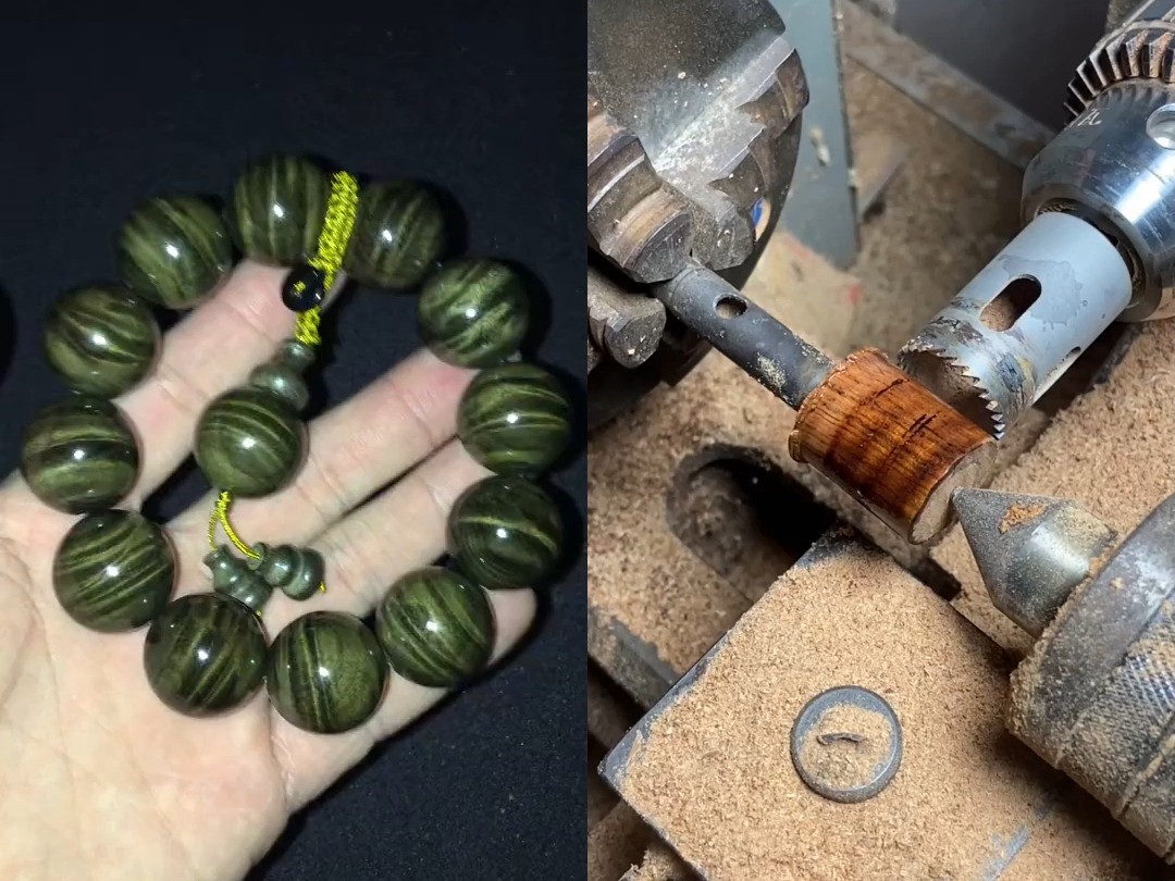 干净透亮灵动果香味金丝楠木手串男人适合戴什么手串佛珠金丝楠阴沉木