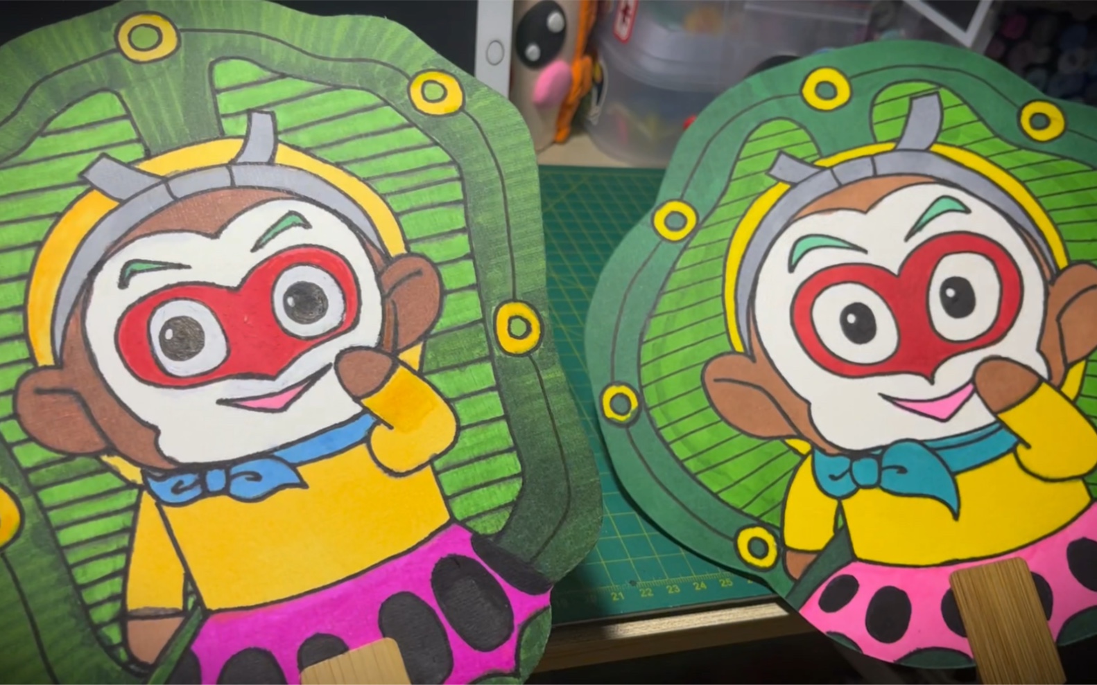 活动  马克笔手绘扇面展示——齐天大圣