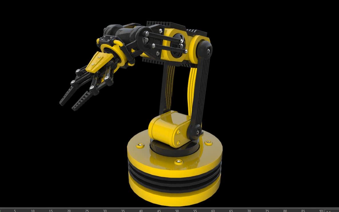 c4d-机械臂建模 绑定全流程教程 7集