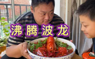 Video herunterladen: 239买一只龙虾，胖龙做沸腾波龙，色香味俱全，吃着太满足了