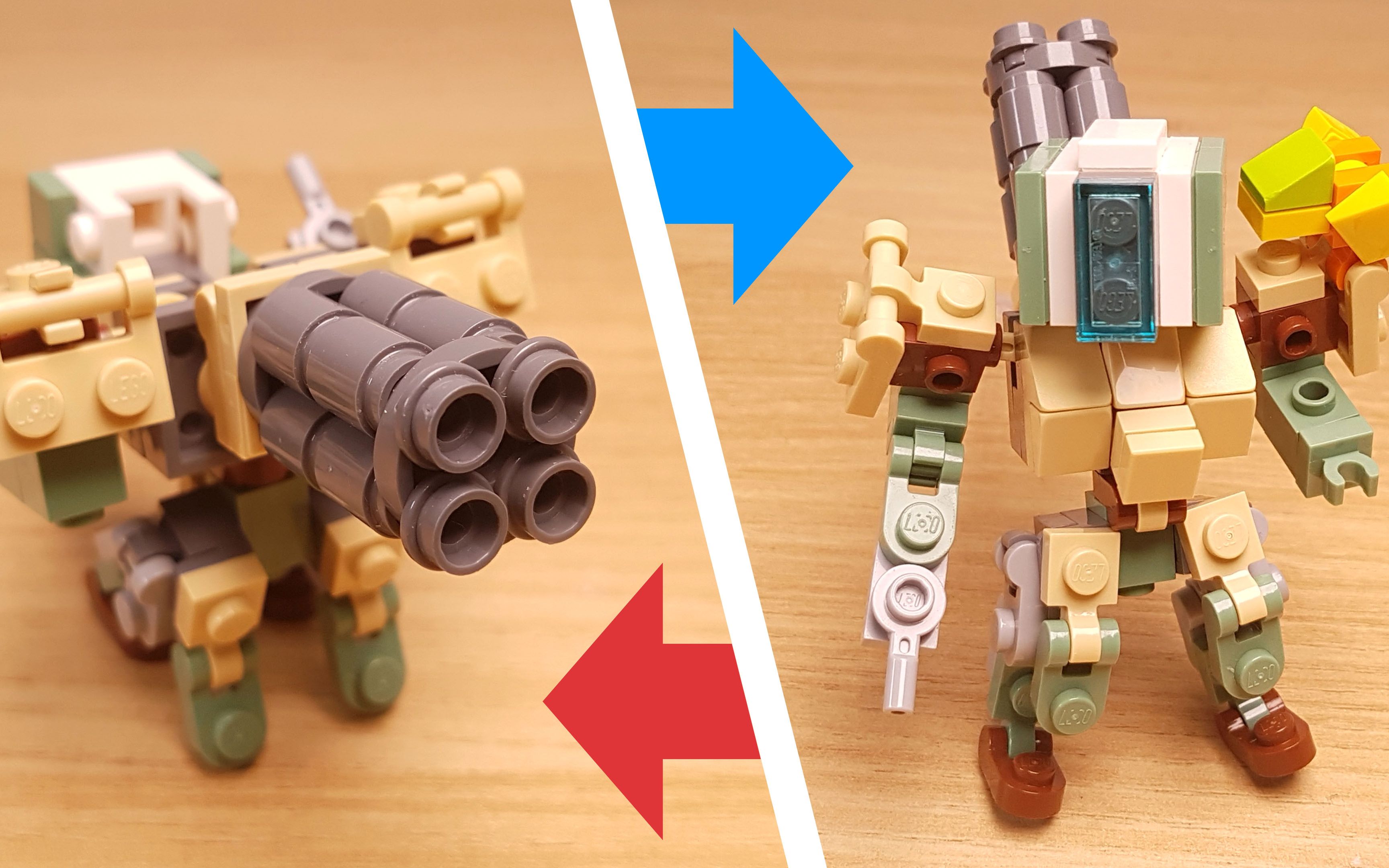 油管150万播放类似守望先锋堡垒的迷你变形机甲来啦