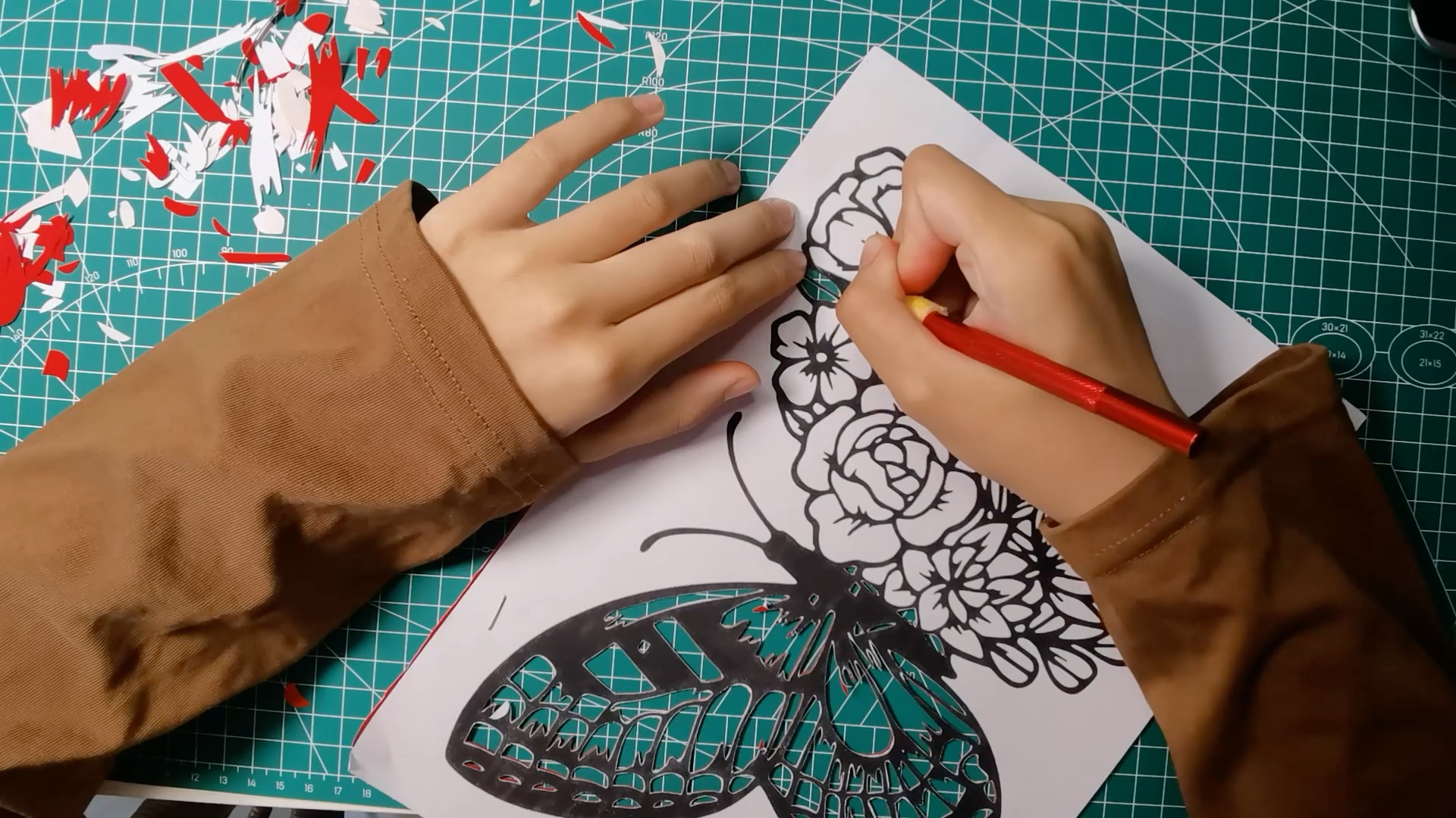 一刀一纸,一刻一画#刻纸作品-蝴蝶