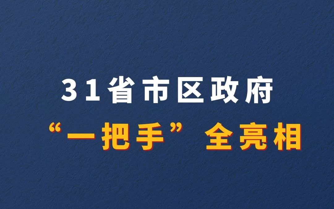 [图]31省市区政府“一把手”全亮相