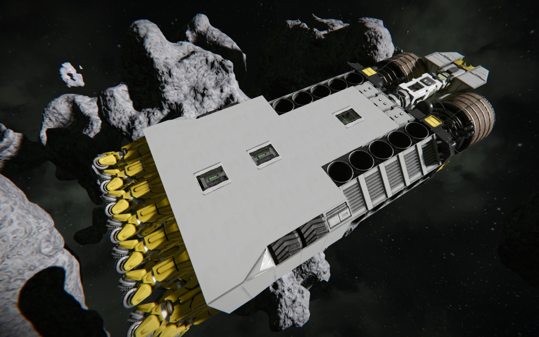 太空工程师:新的大型采矿船(新工业船在建造中)