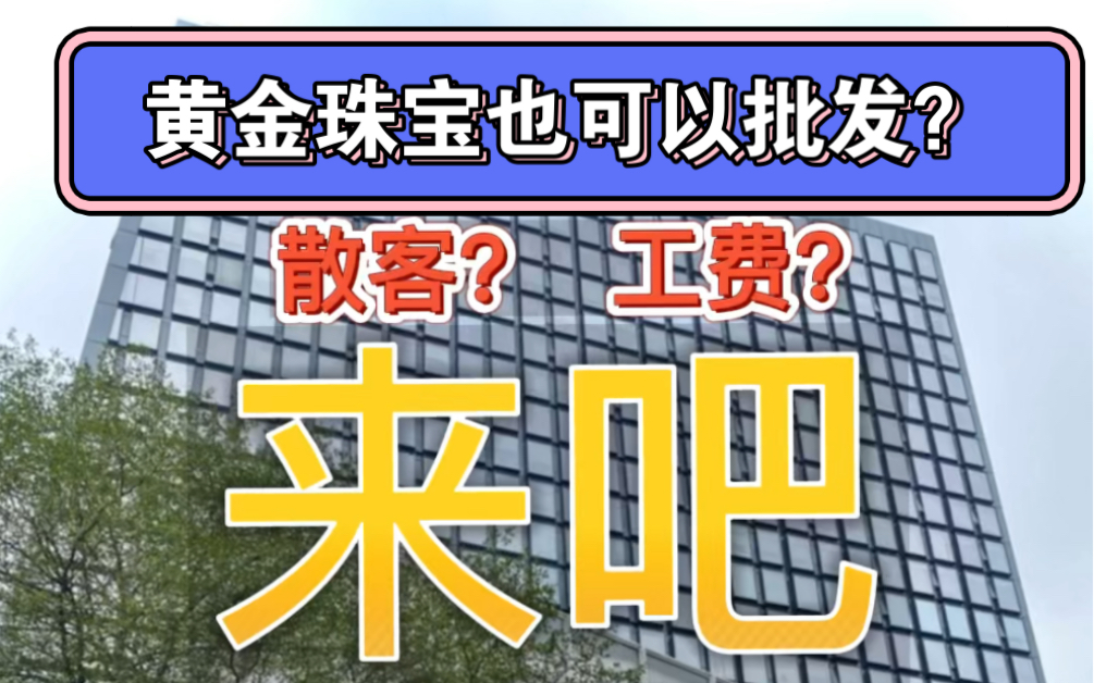 深圳水贝全国金店配货中心!什么大福六福生生啥的都是从水贝配货.如果你不知道可以了解一下哈!哔哩哔哩bilibili