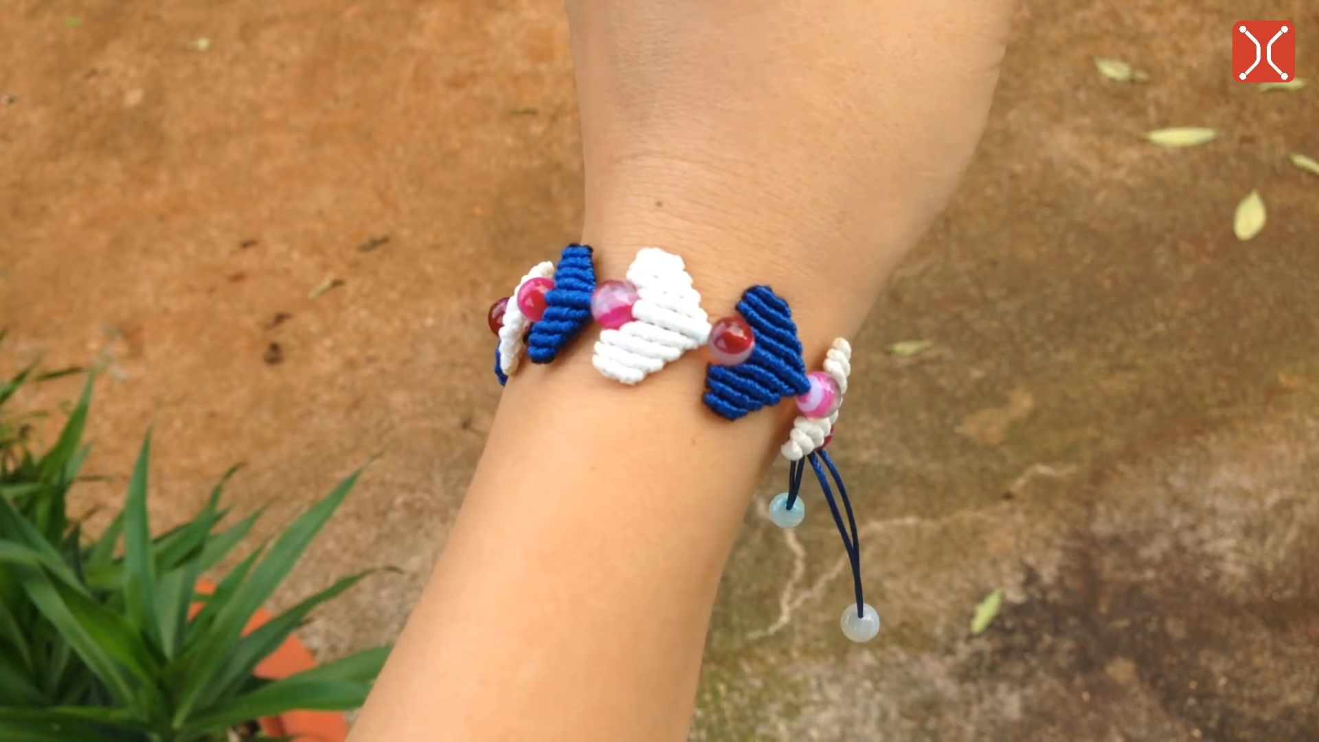 【macrame tita】爱心手链绳编编制教程macrame bracelet tutorial