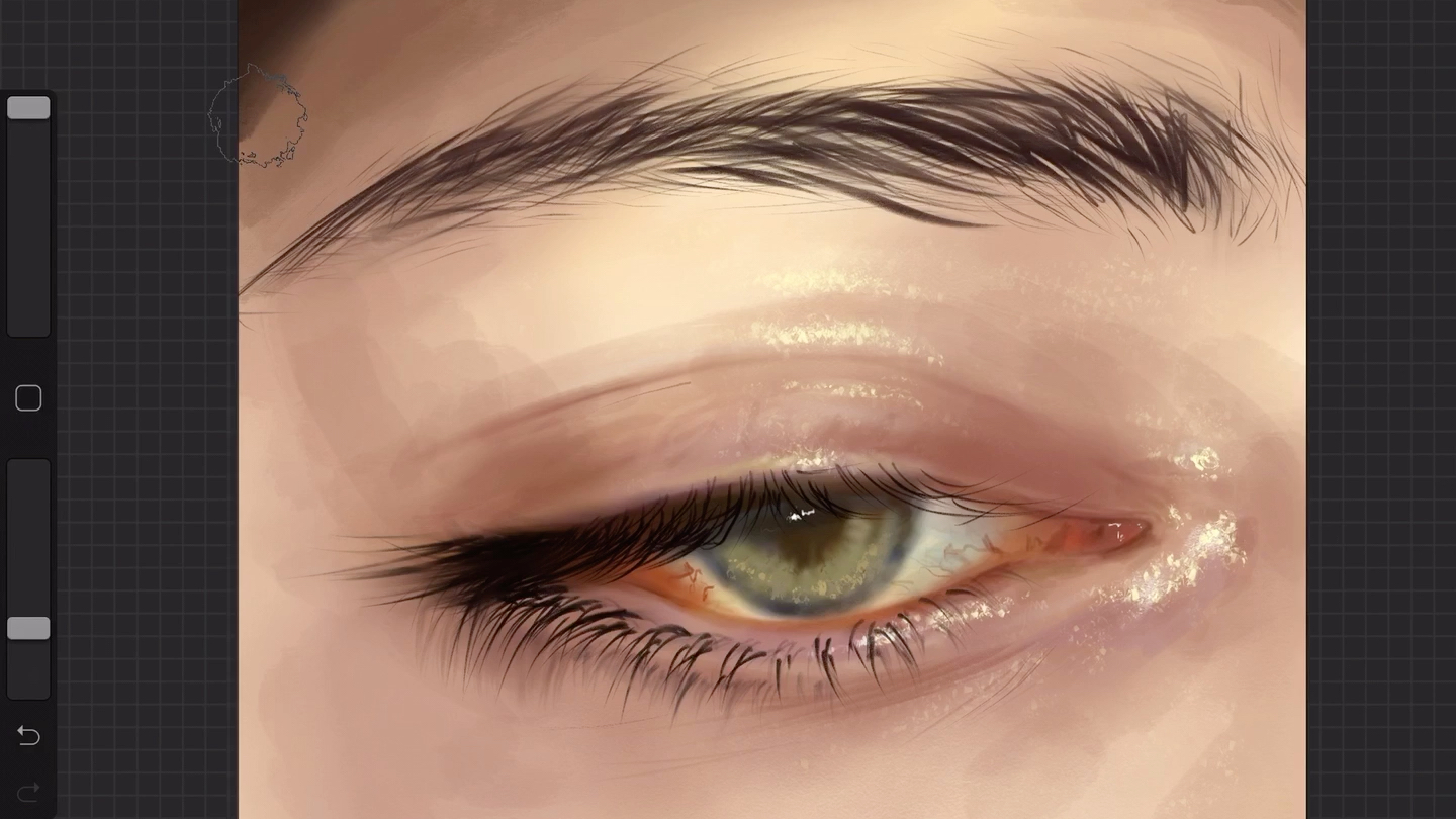 板绘 眼睛教程