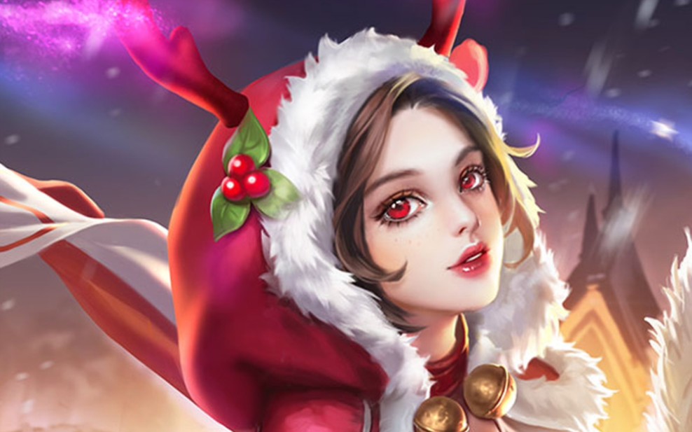 是妆教这次画的是貂蝉的圣诞恋歌耶