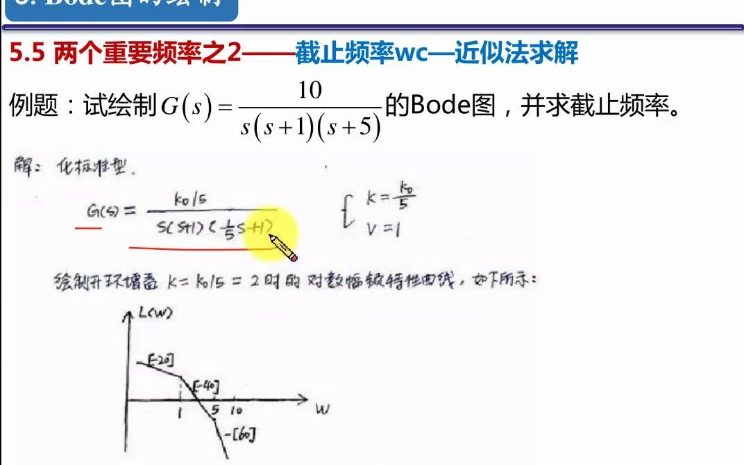 自动控制原理,截止频率,剪切频率,wc的快速求解方法!哔哩哔哩bilibili