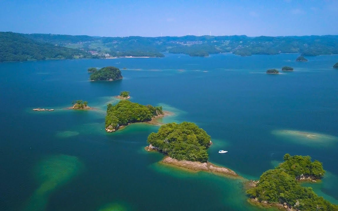 4k 航拍 玄界滩海岸 棚田 coastal scenery of the genkai sea_哔哩