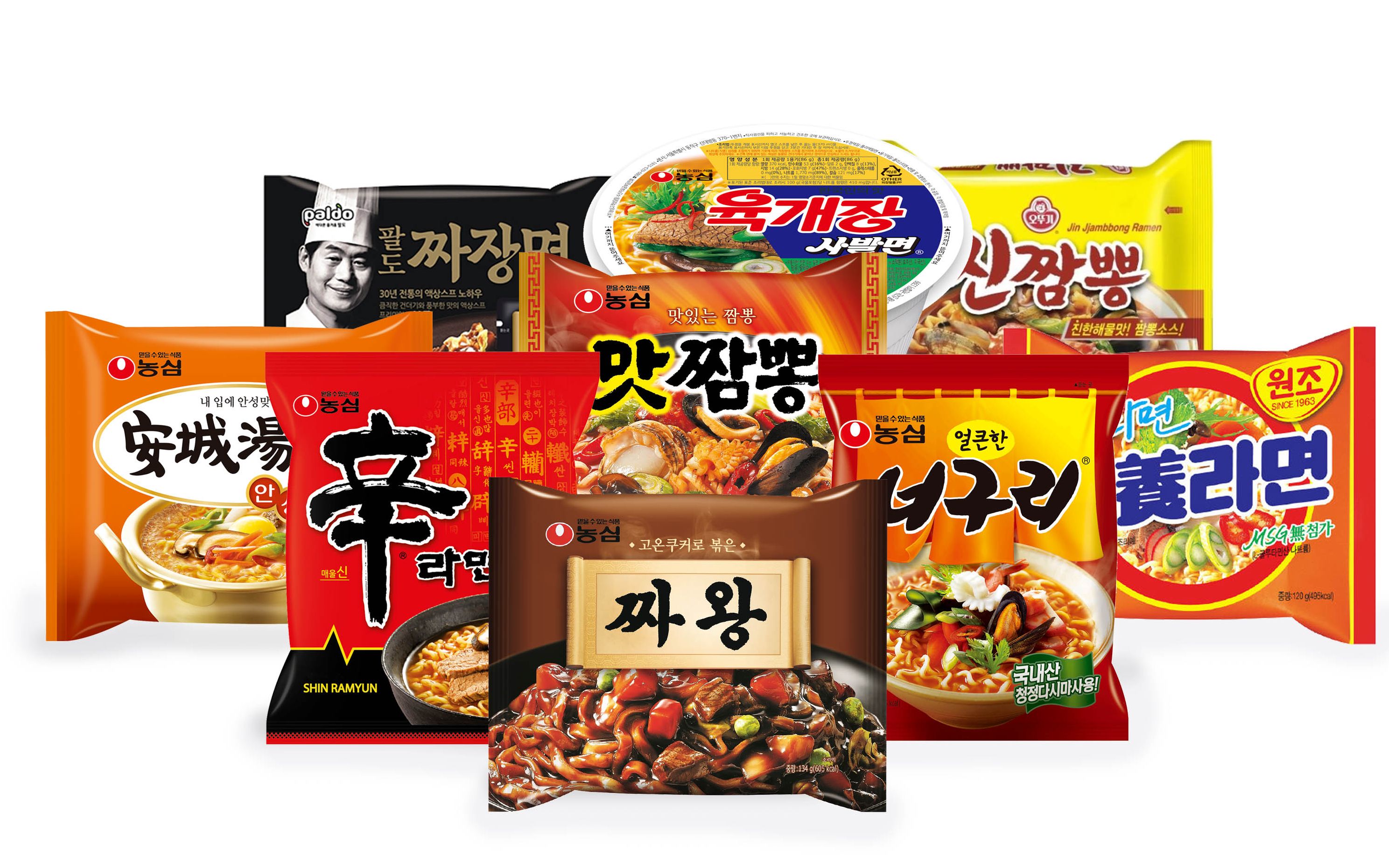 历年韩国方便面广告合集