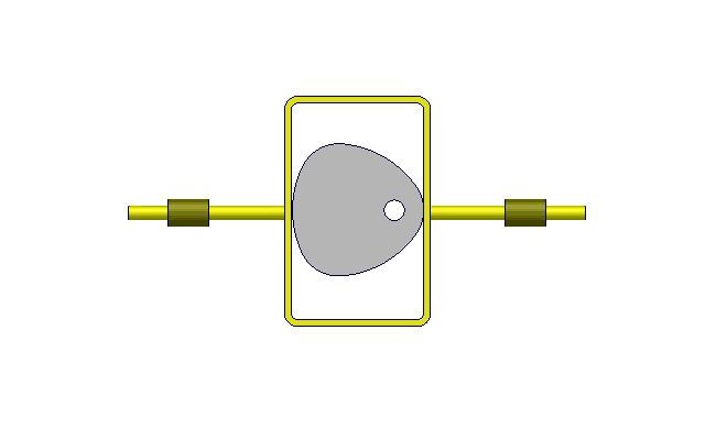 图513 等宽凸轮移动间歇机构