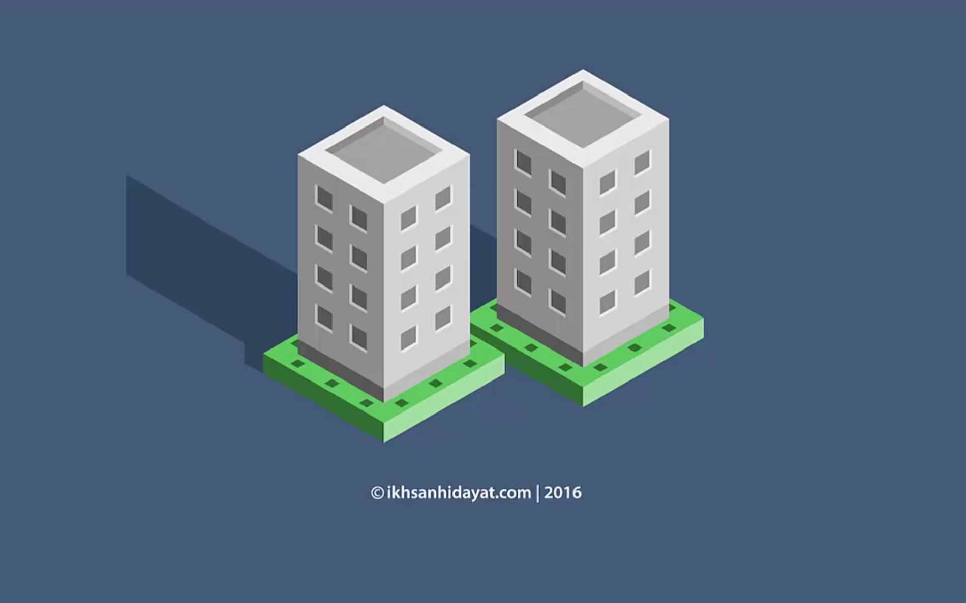 【illustrator教程】用网格线绘制3d等轴立体插画