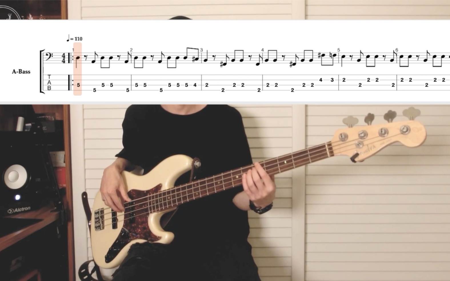 [图]贝斯谱 | 动物园钉子户《大大大大大象》贝斯翻弹bass cover