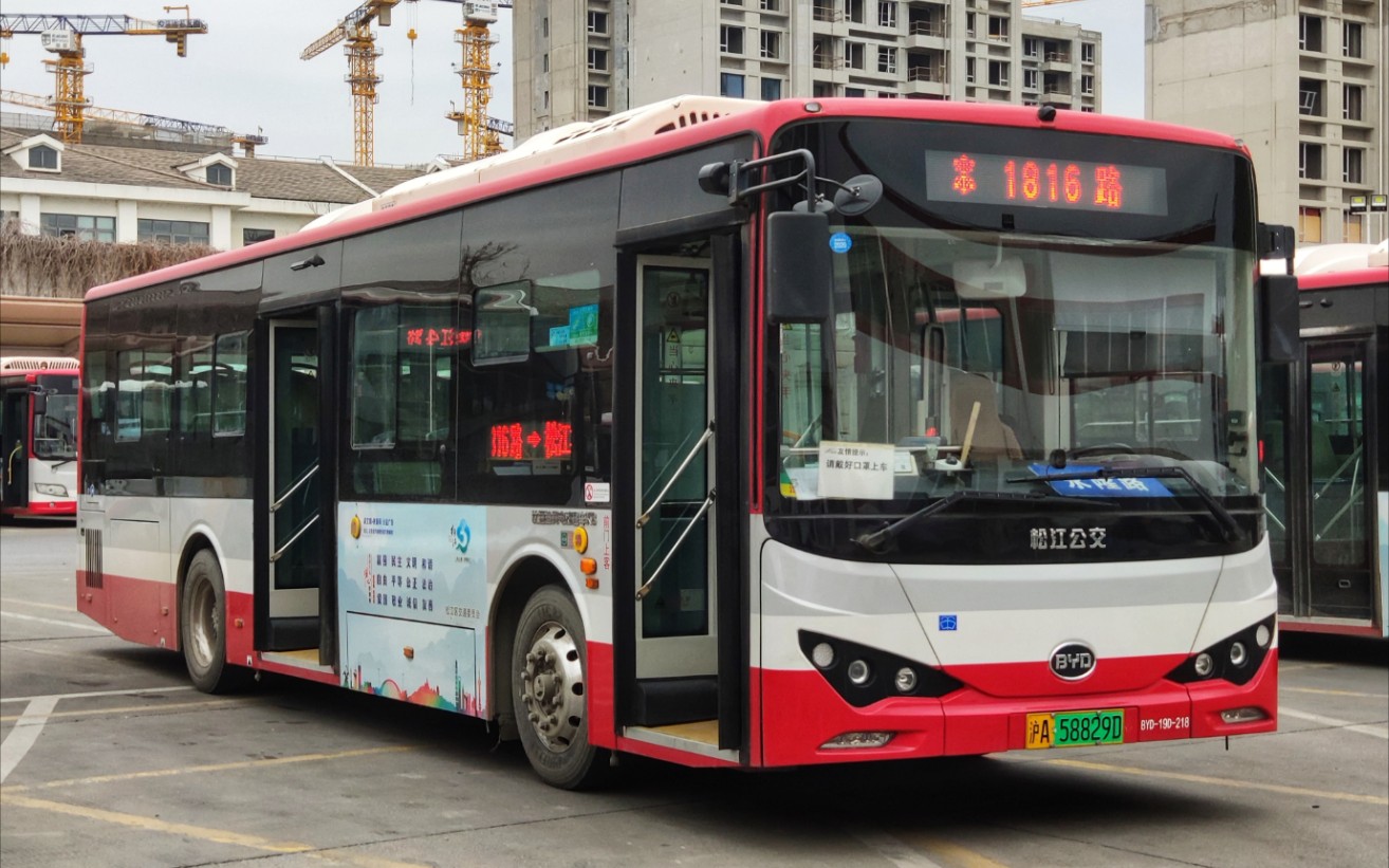 上海少见的比亚迪客车!