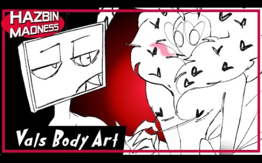 [图]VALENTINO'S BODY ART!! VOX x Val Hazbin Hotel [COMIC DUB]