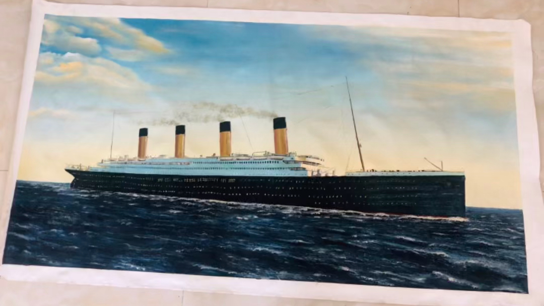 泰坦尼克号油画