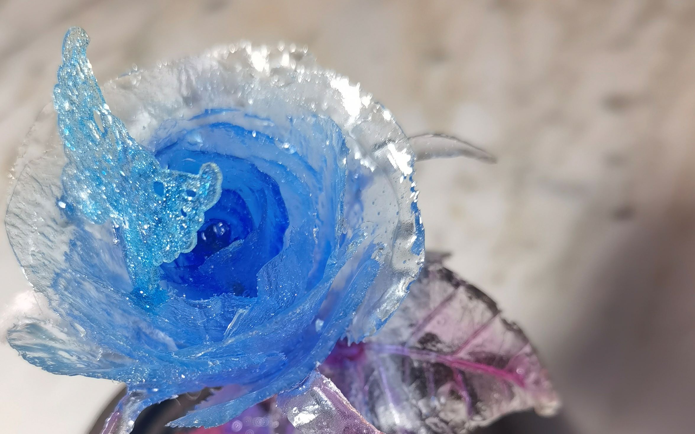 活动作品水晶滴胶玫瑰