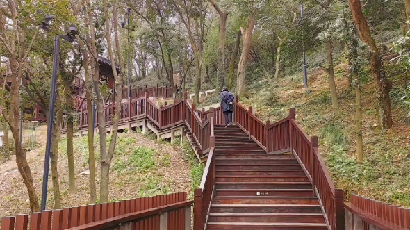 紹興蕺山公園廊橋棧道