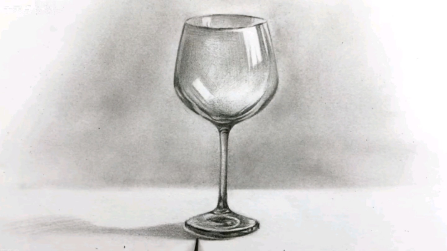 兔小美教你画素描 玻璃杯 它是属于易碎物品 所以打碎也不能用手捡