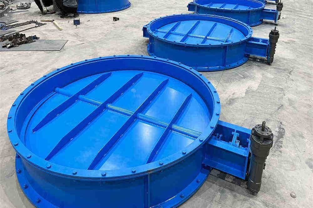 煤粉管道气动插板门 烟气脱硫挡板门 高温电动闸板阀