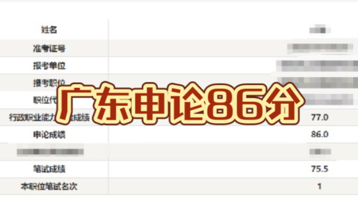 广东申论—86分大佬秘诀分享(适合广东选调生、广东省考)哔哩哔哩bilibili