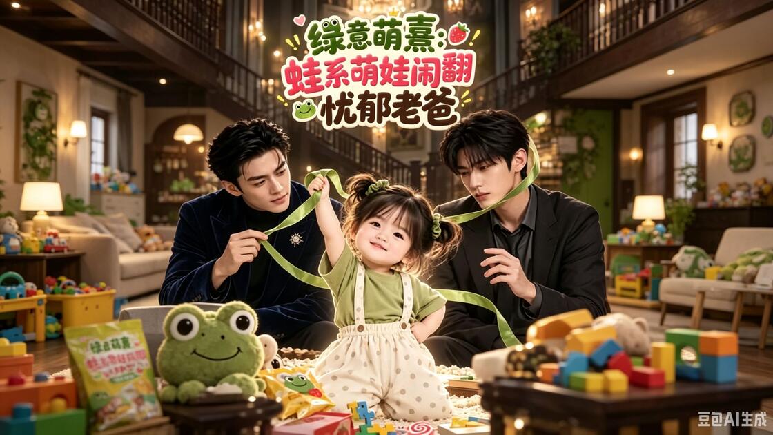 绿意萌熹蛙系萌娃闹翻忧郁老爸2(123集)AI短剧