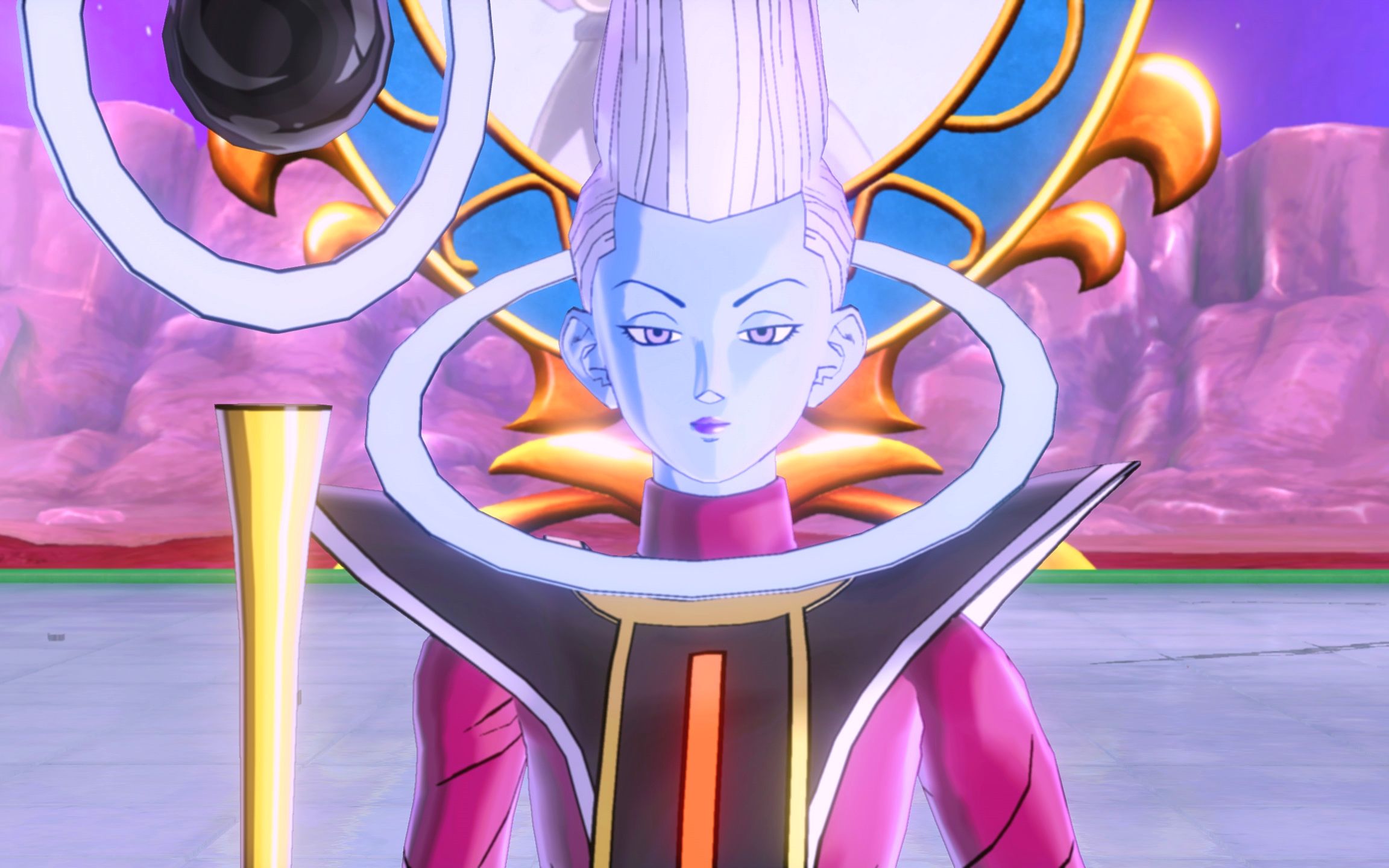 龙珠超宇宙2黑悟空学会使用自在极意功对战天使维斯,会怎样?