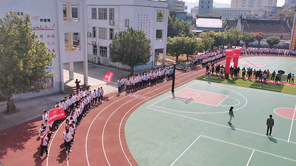 蕉城区六都学校2023年中考百日誓师大会【学生进场】