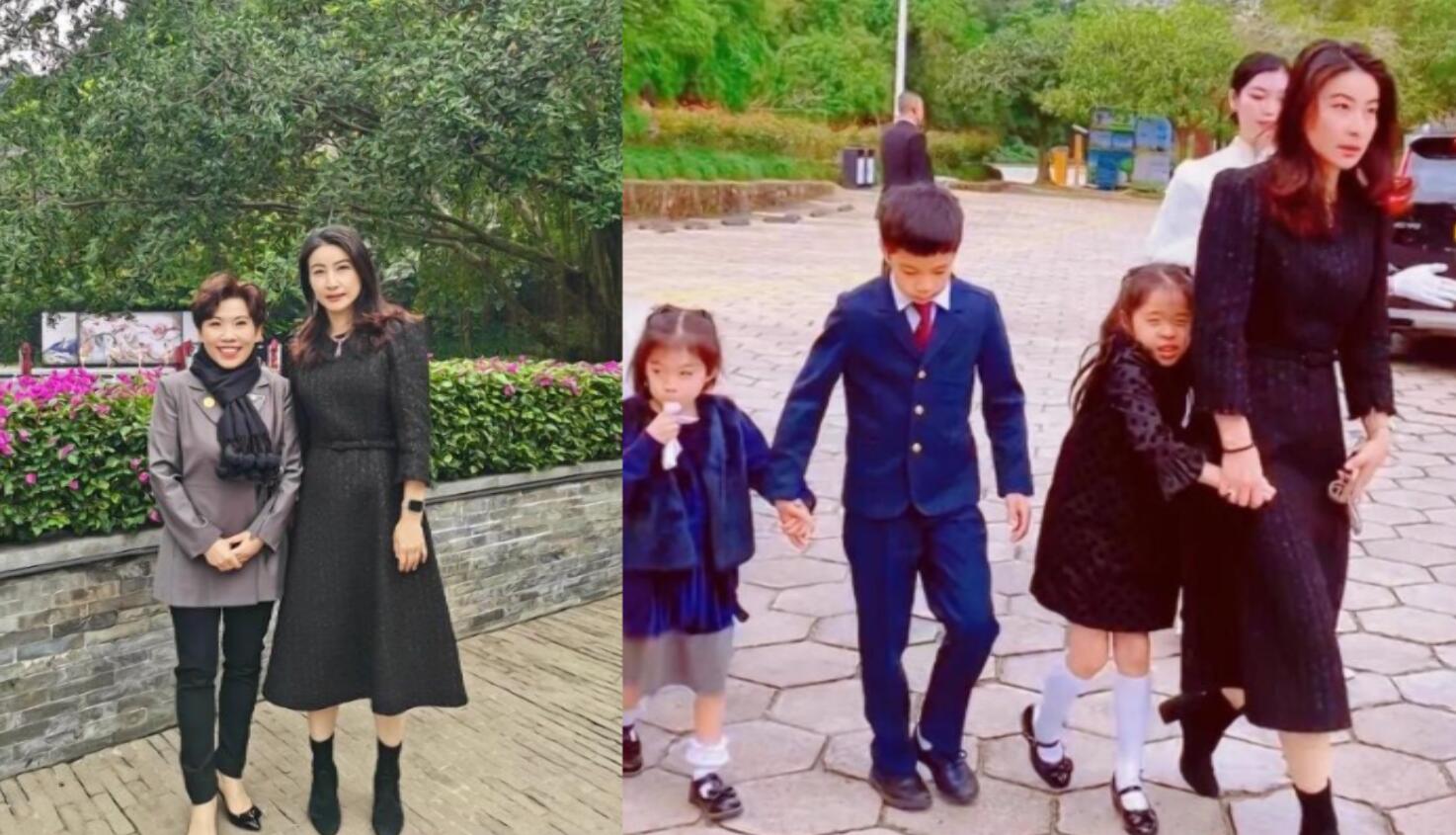 郭晶晶现身霍英东纪念馆,穿高跟鞋与邓亚萍合影,气质出众阔太足