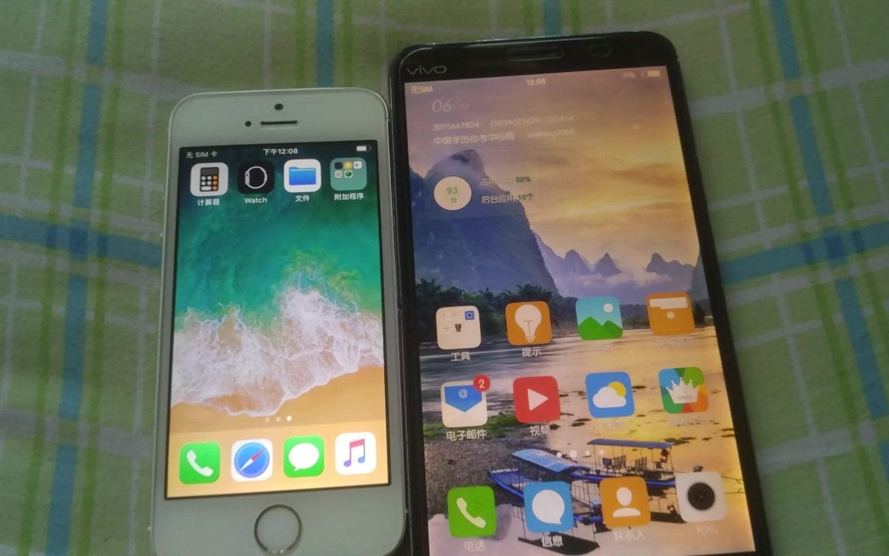 5年前的安卓(vivo xplay)有多卡?对比比它晚出半年的iPhone 5s,会被吊打?