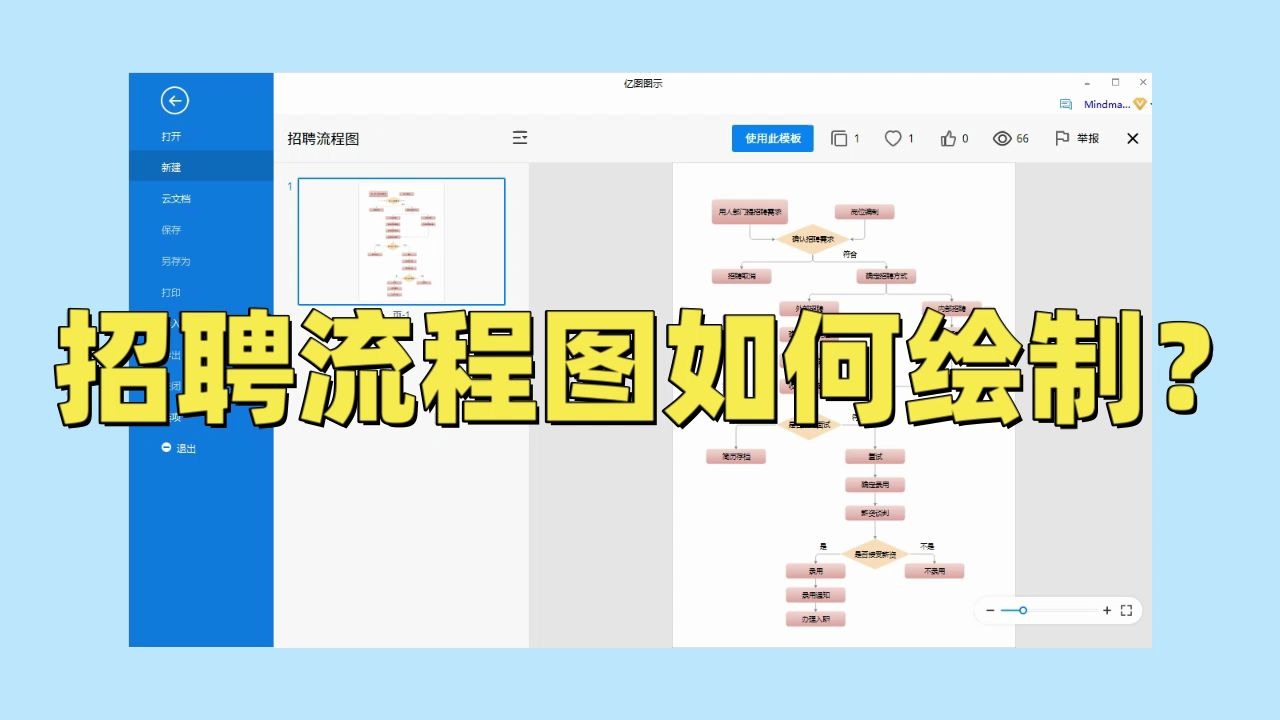 【亿图图示】招聘流程图如何绘制?哔哩哔哩bilibili