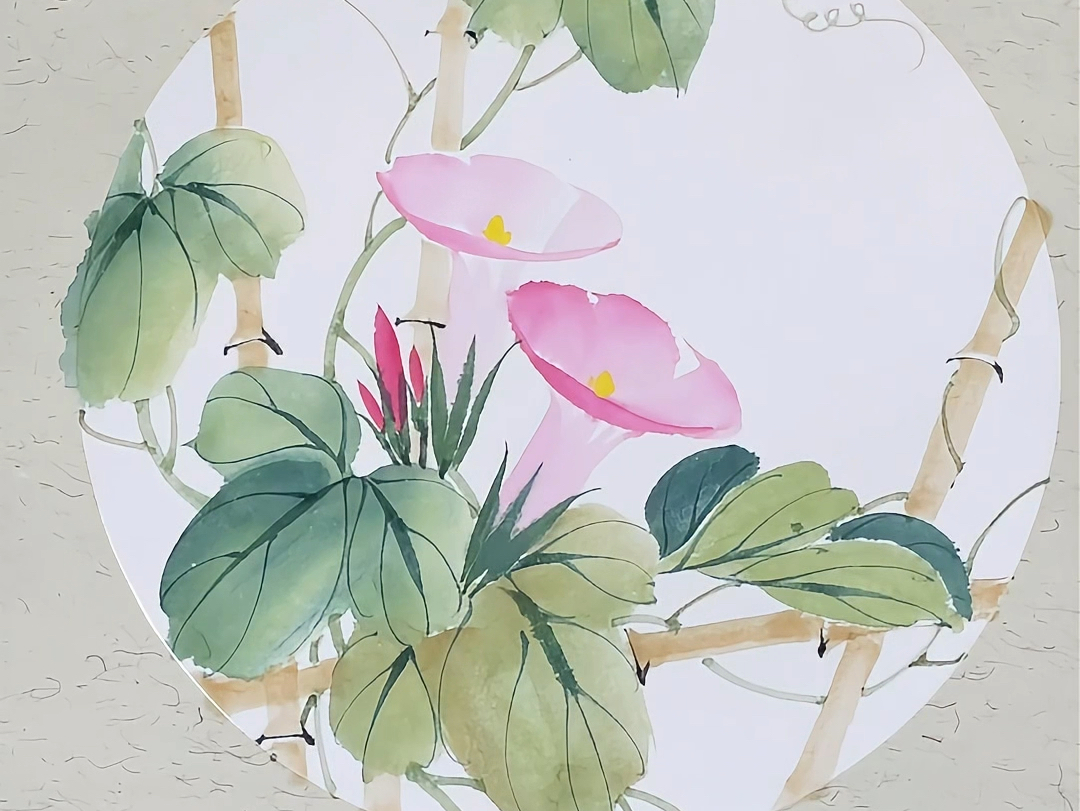 国画小写意:牵牛花-画法